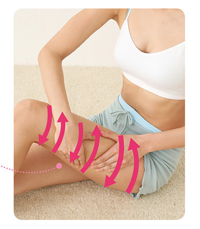 瘦腿按摩手法圖片 消除大腿內外側贅肉 瘦腿按摩手法圖片 消除大腿內外側贅肉