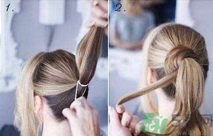 丸子頭扎法步驟圖解.jpg 丸子頭扎法步驟圖解.jpg