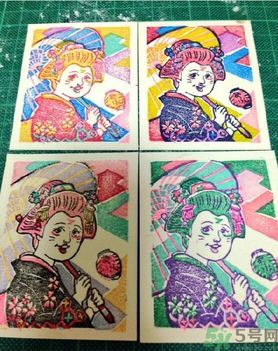 幫圖章上色，同個(gè)模板不同風(fēng)情。