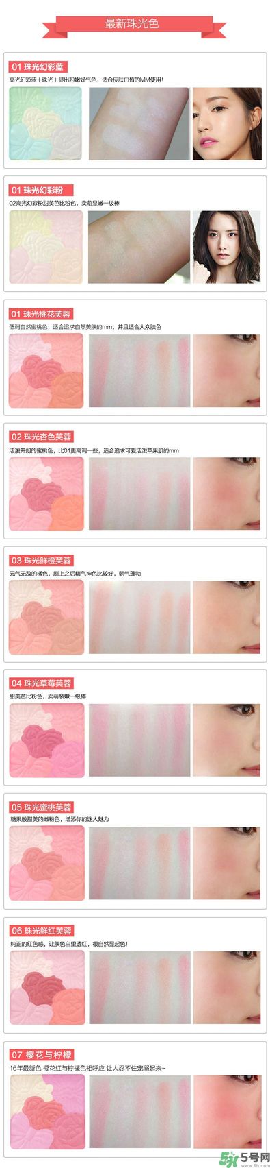 canmake花瓣腮紅色號(hào)對(duì)比圖？canmake五色花瓣腮紅試色