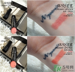 visee口紅怎么樣？visee口紅試色