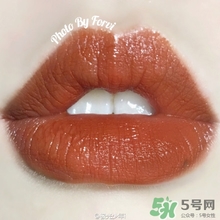 hm南瓜色口紅色號 hm臟橘色唇膏試色圖