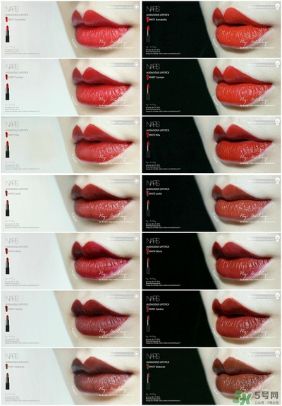 nars惹火唇膏試色 nars惹火口紅色號(hào)試色全 nars惹火唇膏試色 nars惹火口紅色號(hào)試色全