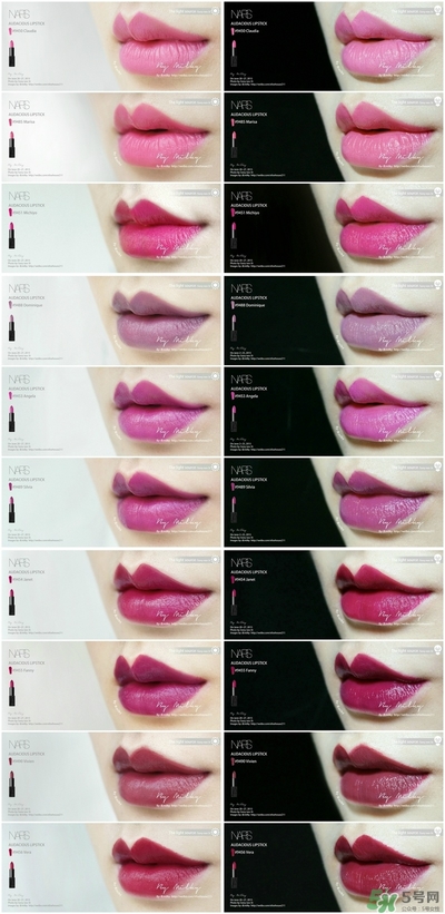 nars惹火唇膏試色 nars惹火口紅色號(hào)試色全 nars惹火唇膏試色 nars惹火口紅色號(hào)試色全