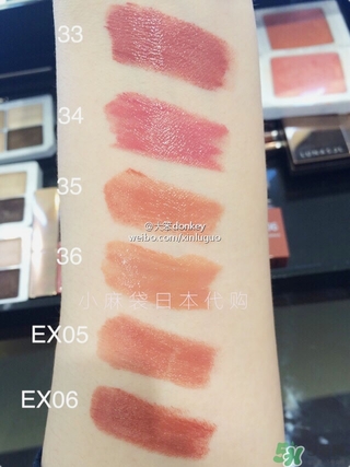 日月晶采口紅色號 lunasol日月晶采口紅試色 日月晶采口紅色號 lunasol日月晶采口紅試色