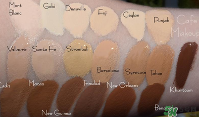 nars粉底液色號怎么選？nars粉底液色號