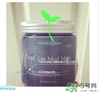 pure body naturals死海泥面膜怎么樣？