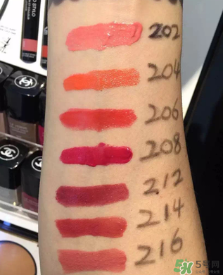 香奈兒口紅哪個顏色賣的最好？香奈兒口紅顏色表