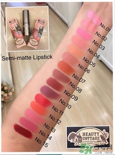 beauty cottage口紅色號 beauty cottage口紅試色圖 beauty cottage口紅色號 beauty cottage口紅試色圖