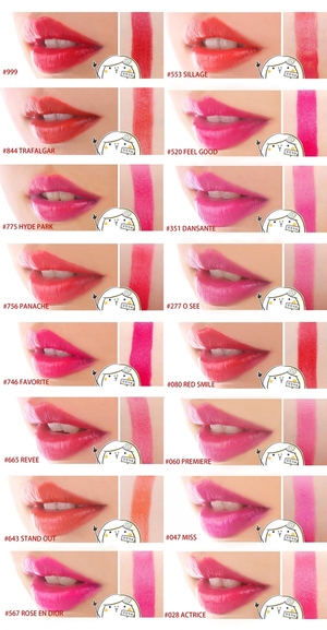 迪奧999口紅試色 迪奧口紅999啞光試色