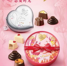 godiva2017情人節(jié)巧克力多少錢？sanrio和?歌帝梵合作情人節(jié)巧克力