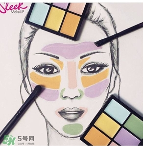 sleek修容色號(hào)試色 sleek修容粉試色圖