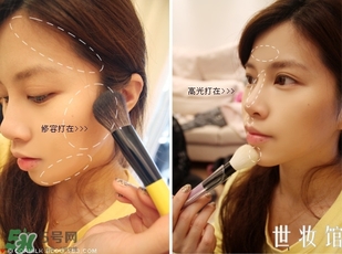 sleek修容粉怎么用？sleek修容粉使用方法