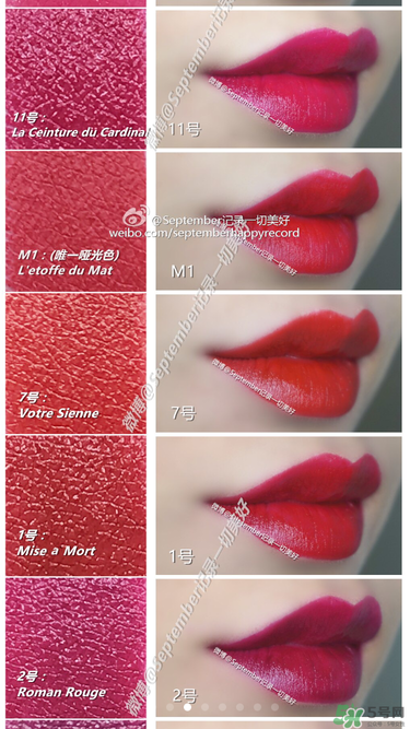 serge lutens蘆丹氏口紅哪個顏色好看？蘆丹氏鹵蛋口紅經典色號