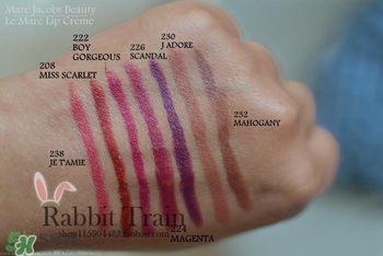 marc jacobs口紅色號試色 marc jacobs口紅試色圖 marc jacobs口紅色號試色 marc jacobs口紅試色圖