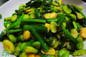 蠶豆和韭菜能一起吃嗎？韭菜炒蠶豆的做法
