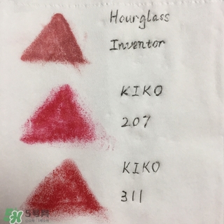 hourglass唇膏筆和kiko唇膏筆哪個(gè)好_試色對(duì)比圖 hourglass唇膏筆和kiko唇膏筆哪個(gè)好_試色對(duì)比圖