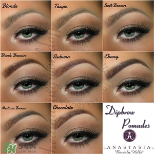 anastasia眉膠眉膏色號(hào) anastasia眉膠眉膏試色