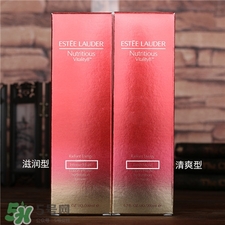 雅詩(shī)蘭黛紅石榴水清爽型和滋潤(rùn)型區(qū)別_對(duì)比圖