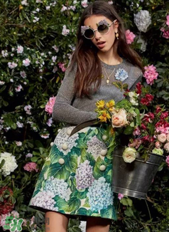 dolce gabanna杜嘉班納2017秋冬繡球花系列怎么樣_好看嗎？