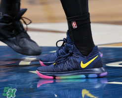 nike kd 10 be true彩虹配色實(shí)物怎么樣？杜蘭特10彩虹底照片曝光