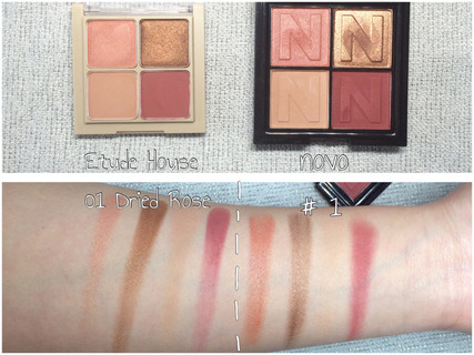 novo眼影好用嗎？novo眼影試色與用法