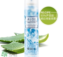 recipe水晶蘆薈膠噴霧怎么樣？recipe水晶蘆薈膠噴霧怎么用