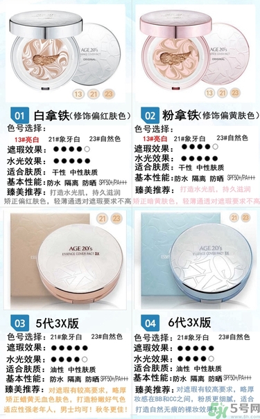 age20s粉底好還是赫拉氣墊好？