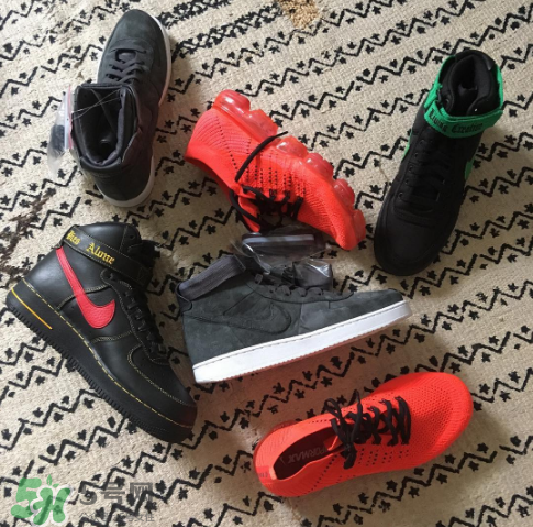 vlone與nike air force 1high聯(lián)名款運(yùn)動鞋配色有哪幾種？