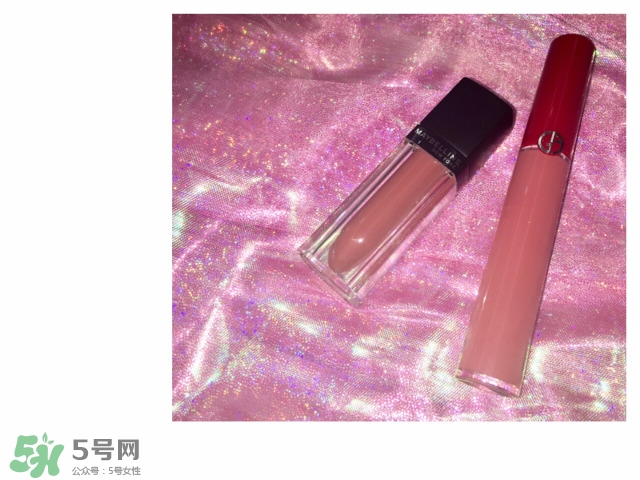 美寶蓮M500和阿瑪尼紅管500試色對比 美寶蓮M500和阿瑪尼紅管500試色對比