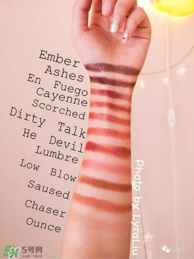 urban decay naked heat眼影盤色號(hào)_試色圖 urban decay naked heat眼影盤色號(hào)_試色圖