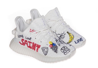 adidas yeezy 350 boost v2兒童定制版在哪買_怎么買？