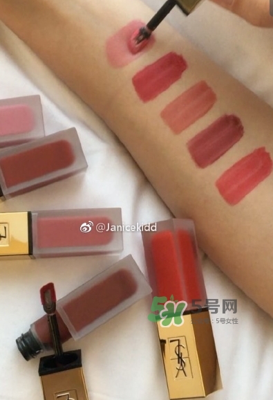 ysl2017啞光唇釉色號試色 ysl圣羅蘭絲絨印記唇釉試色 ysl2017啞光唇釉色號試色 ysl圣羅蘭絲絨印記唇釉試色