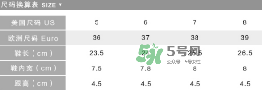 teva涼鞋鞋碼怎么選？teva鞋碼對照表