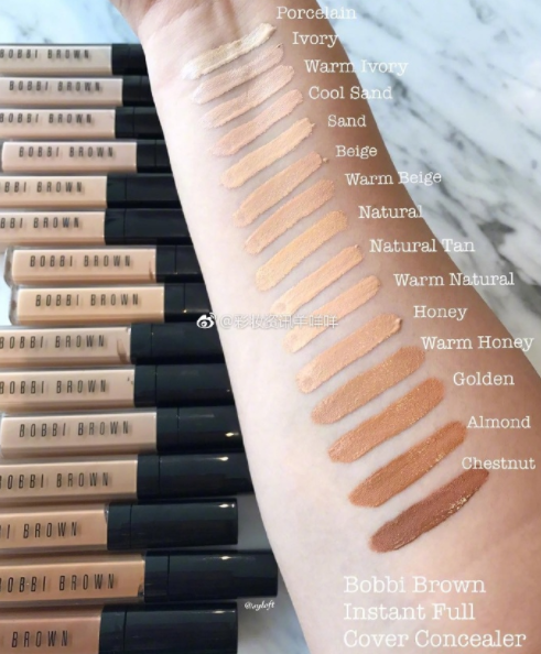 Bobbi Brown2017款遮瑕Instant Full Cover Concealer色號_試色 Bobbi Brown2017款遮瑕Instant Full Cover Concealer色號_試色