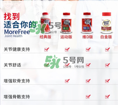 movefree紅藍(lán)綠區(qū)別 movefree維骨力有哪幾款？