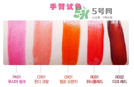 the saem氣墊唇釉色號_得鮮氣墊唇釉試色圖 the saem氣墊唇釉色號_得鮮氣墊唇釉試色圖