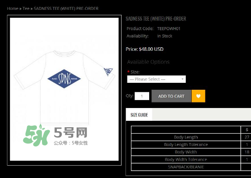 4pk sadness主題t恤多少錢？4pk sadness t恤和madness什么關(guān)系？