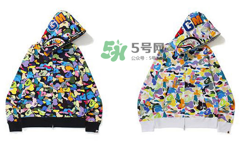 a bathing ape彩色鯊魚衛(wèi)衣多少錢？bape彩色迷彩鯊魚外套價(jià)格