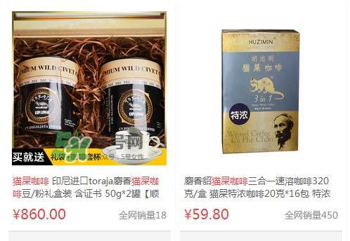 貓屎咖啡多少錢一杯？貓屎咖啡多少錢一斤
