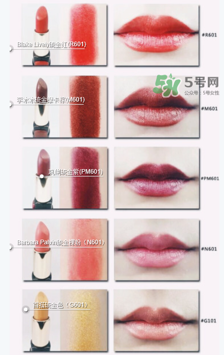 2017歐萊雅新款固體唇膏色號(hào)  2017歐萊雅新款固體唇膏試色