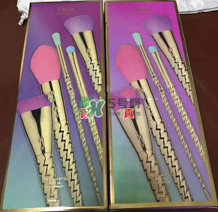 tarte獨角獸化妝刷真假辨別對比圖 tarte獨角獸化妝刷真假辨別對比圖