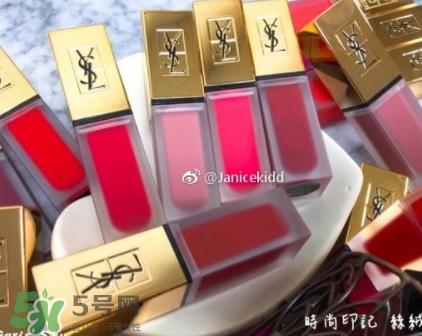 ysl絲絨印記啞光唇露多少錢？ysl絲絨啞光唇露試色