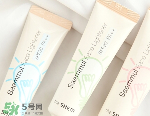 the saem得鮮燈泡隔離霜怎么樣？三種顏色適合不同膚色