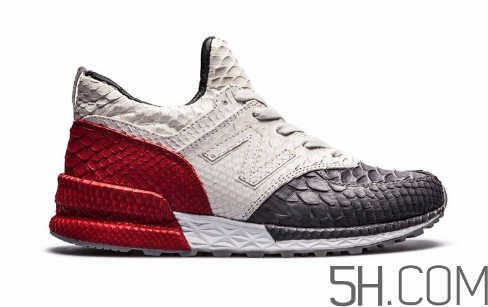 new balance 574 sport蟒蛇皮定制款實物什么樣？