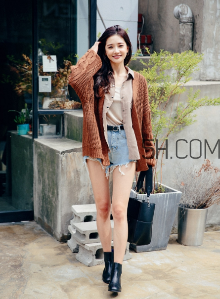 針織開衫配什么褲子？針織開衫搭配褲子圖片