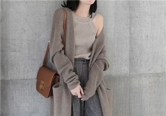 針織開衫配什么褲子？針織開衫搭配褲子圖片