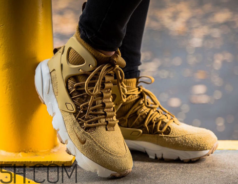 nike air footscape mid小麥配色上腳效果怎么樣？