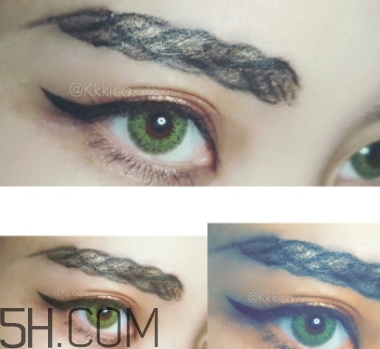 辮子眉怎么畫？辮子眉畫法教程