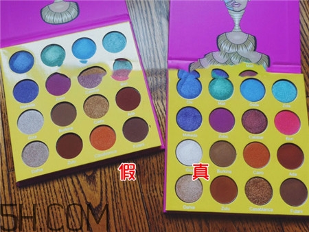 juvias place眼影盤(pán)真假辨別_埃及艷后眼影盤(pán)真假對(duì)比